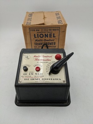 Lionel RW Vintage O 110 Watt Transformer w/Whistle/Box