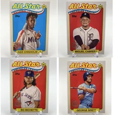 2024 Topps Series 2 1989 All-Star Lot Of FOUR: Brett Bichette Cabrera Chisholm
