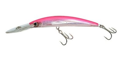 Yo-Zuri CRYSTAL 3D MINNOW DEEP DIVER F 130MM 5-1/4'', Fluorescent Pink