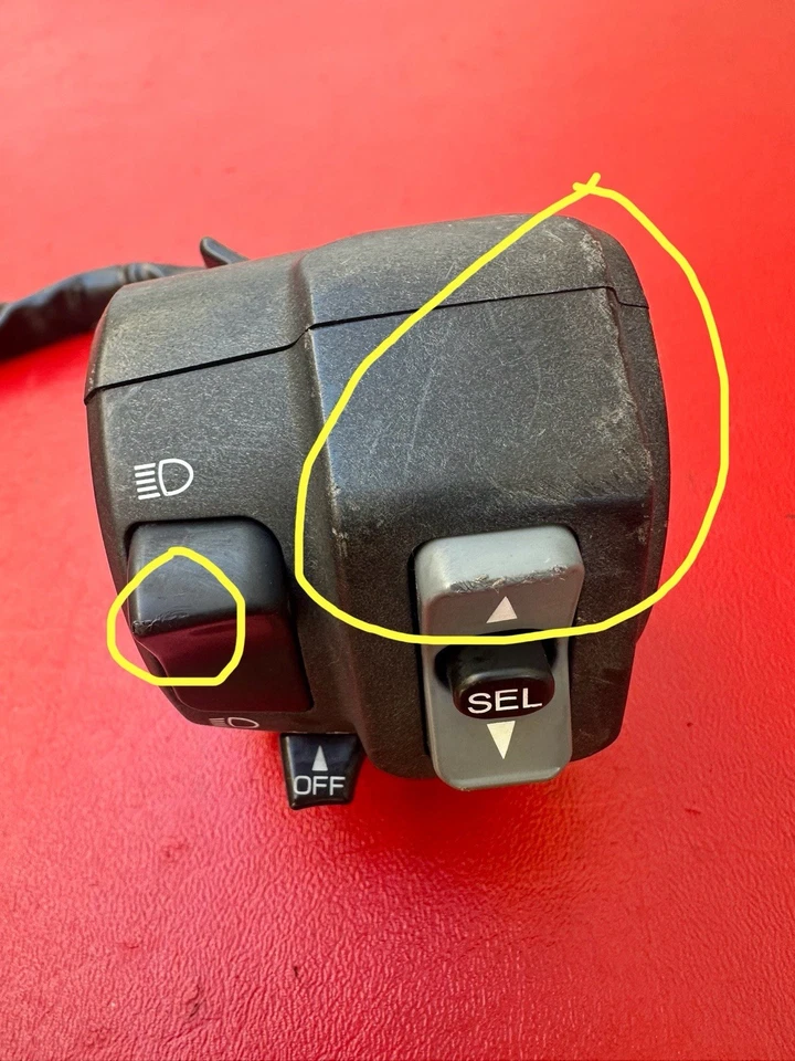 KAWASAKI NINJA ZX10R Zx 10 2016-2020 OEM INTERRUPTOR DE SEÑAL DE FAROS CONTROL IZQUIERDO Foto 2 de 4