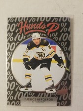 2021-22 Upper Deck Series 1 - Hundo P Hockey Card - #HP-15 Patrice Bergeron