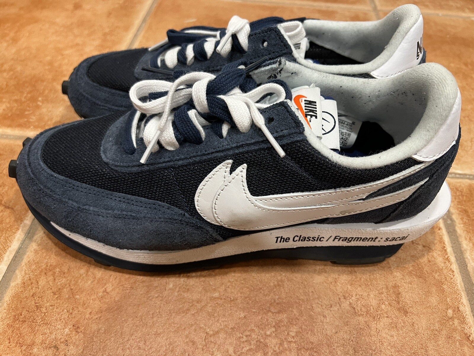 SACAI X NIKE Taglia 8 5 Nike LDV Waffle x Fragment Design x sacai Low Blackened Blu