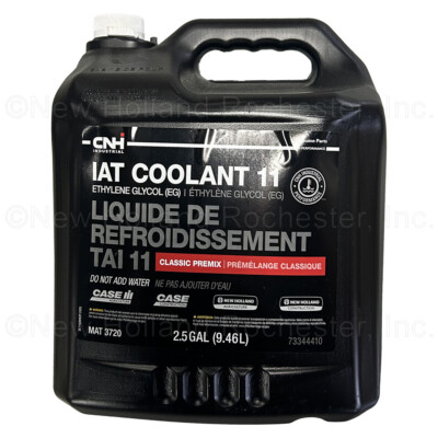 CNH Industrial 2.5 Gal IAT Coolant II Classic Premix Ethylene Glycol (EG) MAT...