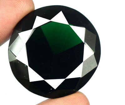80-100 kt brasilianischer grüner Amethyst runder Diamantschliff loser Edelste...