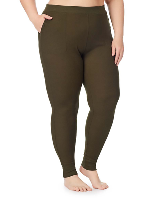 CUDDL DUDS Stretch Thermal Leggings Plus Size 1X (18W-20W) Layers