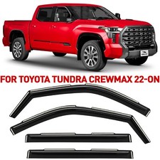 Rain Guards Vent Visors Shade For 2022-2026 Toyota Tundra Crewmax
