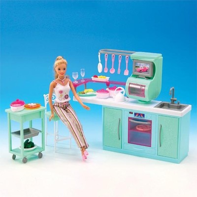 NEW FANCY LIFE DOLLHOUSE FURNITURE Cooking Corner Kitchen Playset(2816)