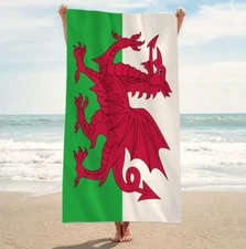 Wales Welsh flag oversized giant beach pool towel XL