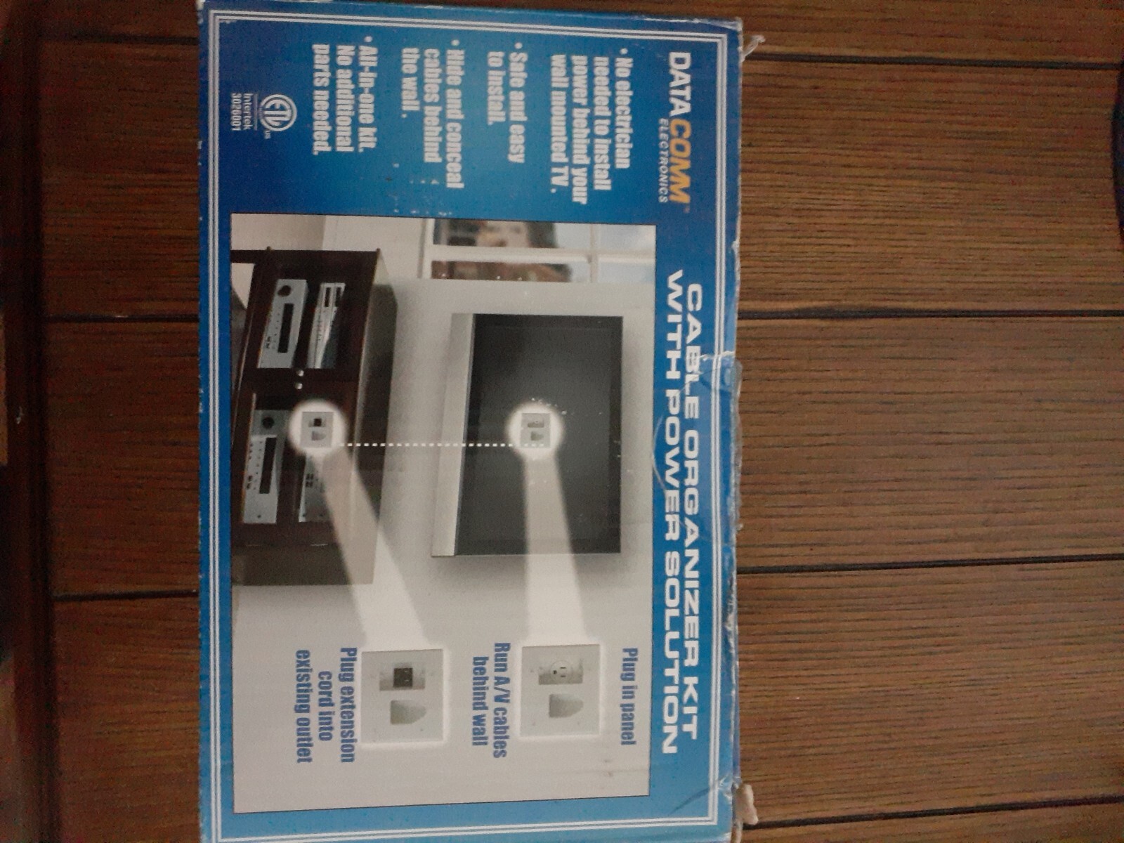 Cable Organizer Kit with Power Solution Wire Concealer Wall