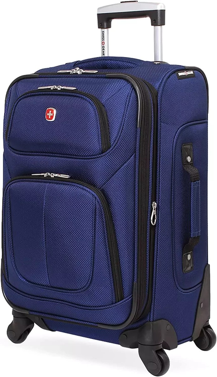 SwissGear Sion Softside Expandable Roller Luggage, Carry-On 21-Inch, Blue