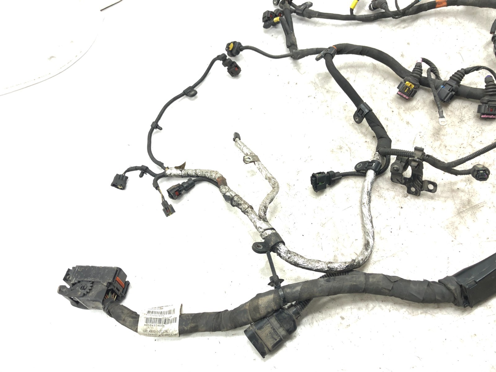 2014-2019 MASERATI GHIBLI 3.0L V6 ENGINE WIRING HARNESS OEM #DAMAGED.
