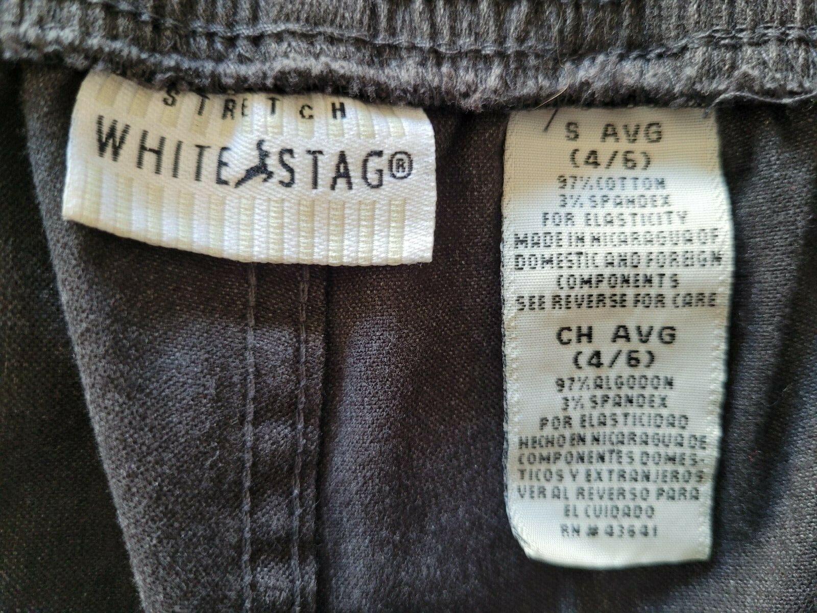 White Stag Basic Solid Gray Straight Leg Pull On … - image 9