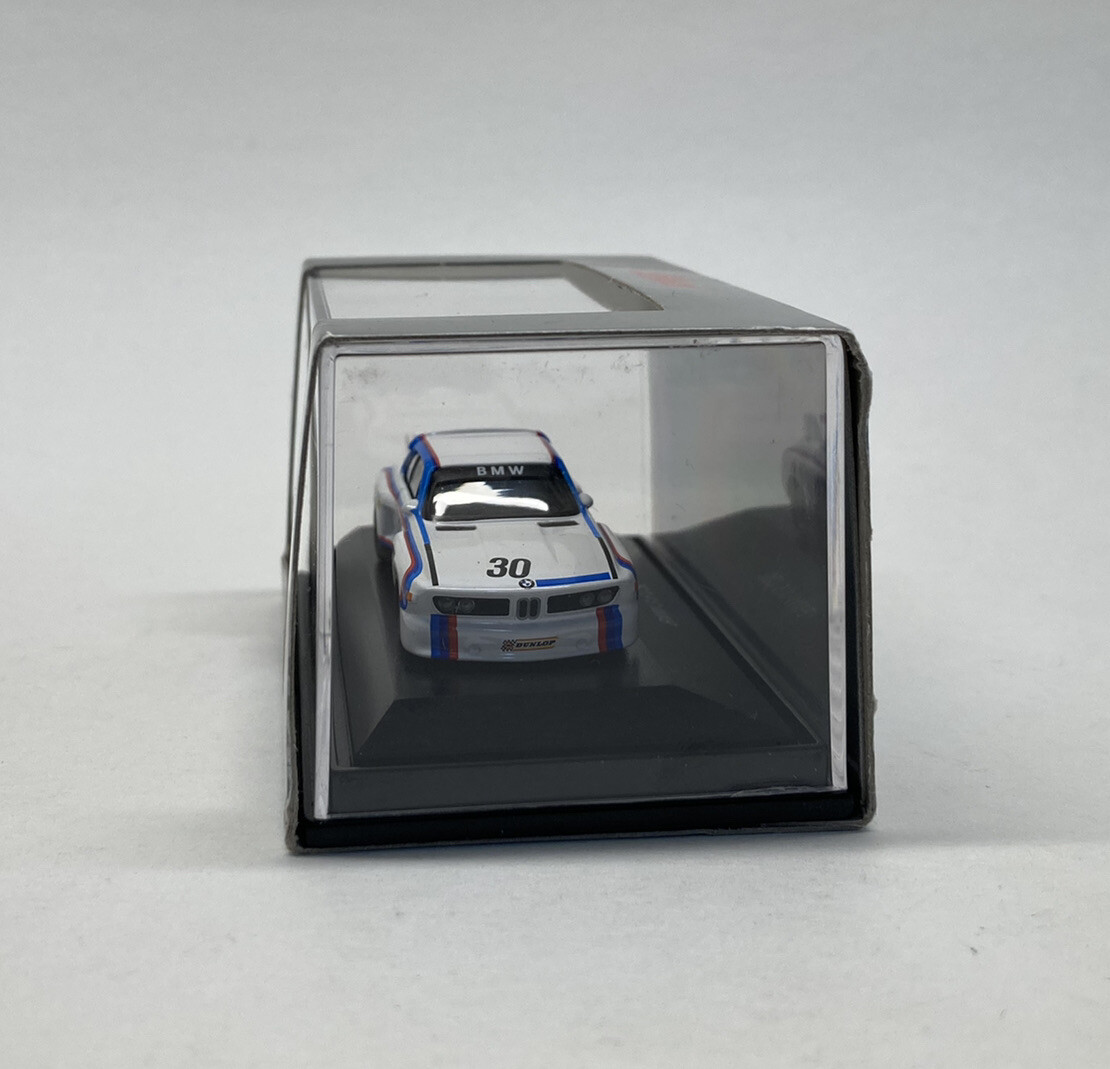 Schuco 1/87 HO BMW 3.5 CSL Miniature Sport Car #30 White Diecast