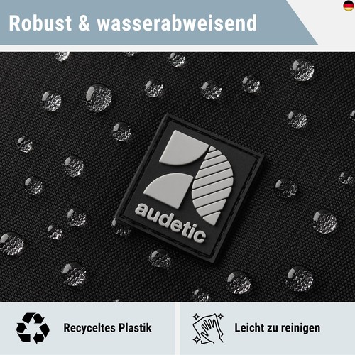 AUDETIC Schulrucksack Mädchen und Jungen Teenager Schwarz - Flex - Rucksack - Bild 7 von 8