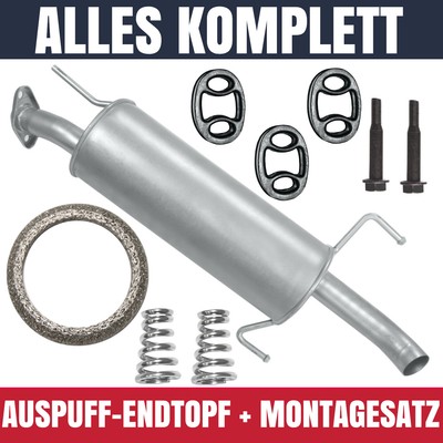 Endschalldämpfer Auspuff Endtopf für Opel Astra G 2 2.0 2.2 DTI Limo Stufenheck