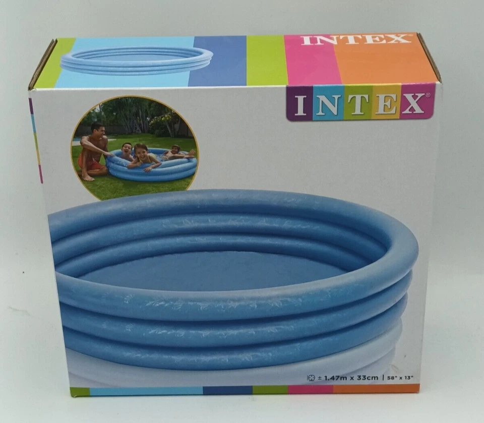 Intex Crystal Blue Pool 147 cm Baby Kinder Planschbecken Schwimmbecken #58426NP