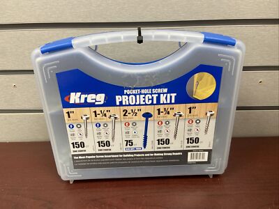 Kreg SK03 Zinc & Blue Kote Pocket-Hole Screw Outdoor Project Kit