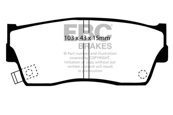 EBC Brakes DP6774 Greenstuff 6000 Serie BremsbeläGe FüR Lkw/Suv Scheibenbremsen-image