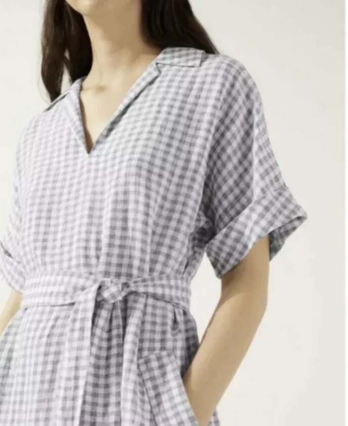 chinese dress ladies Linen Tunic Shirt Dress main image 1