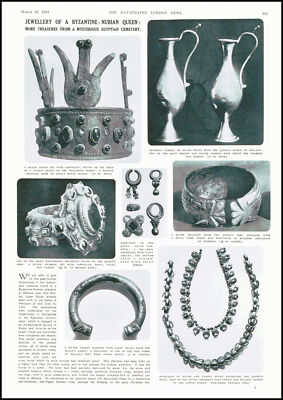1934 ÄGYPTEN Schmuck byzantinisch-nubische Königin Ballana Abu Simbel (123)