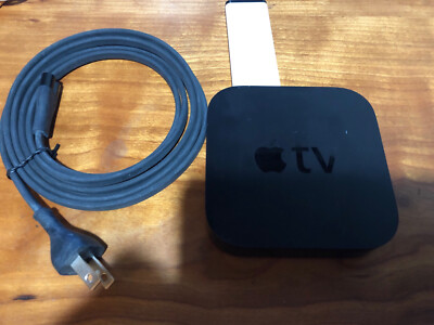 Apple TV Model: A1378. 2nd Generation. Media Streamer Black  With A1156 Remote