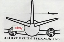 CASTROL OIL COMPANY 1961 OLIUVERZLUN ISLANDS H.F ICELAND COMET/VISCOUNT ART AD