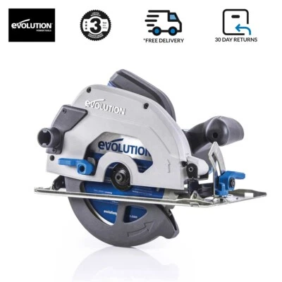 Evolution S185CCSL 185mm Circular Saw with TCT Mild Steel Cutting Blade