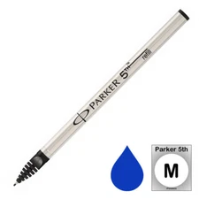 Parker  Ingenuity 5Th Technology Medium Pt Blue Refills New 10 Refills 
