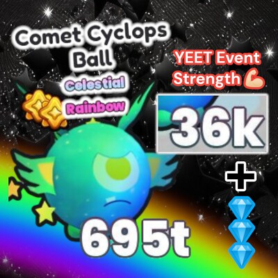 Rainbow Comet Cyclops Ball + 5 Millions Diamonds. PS99. YEET Event
