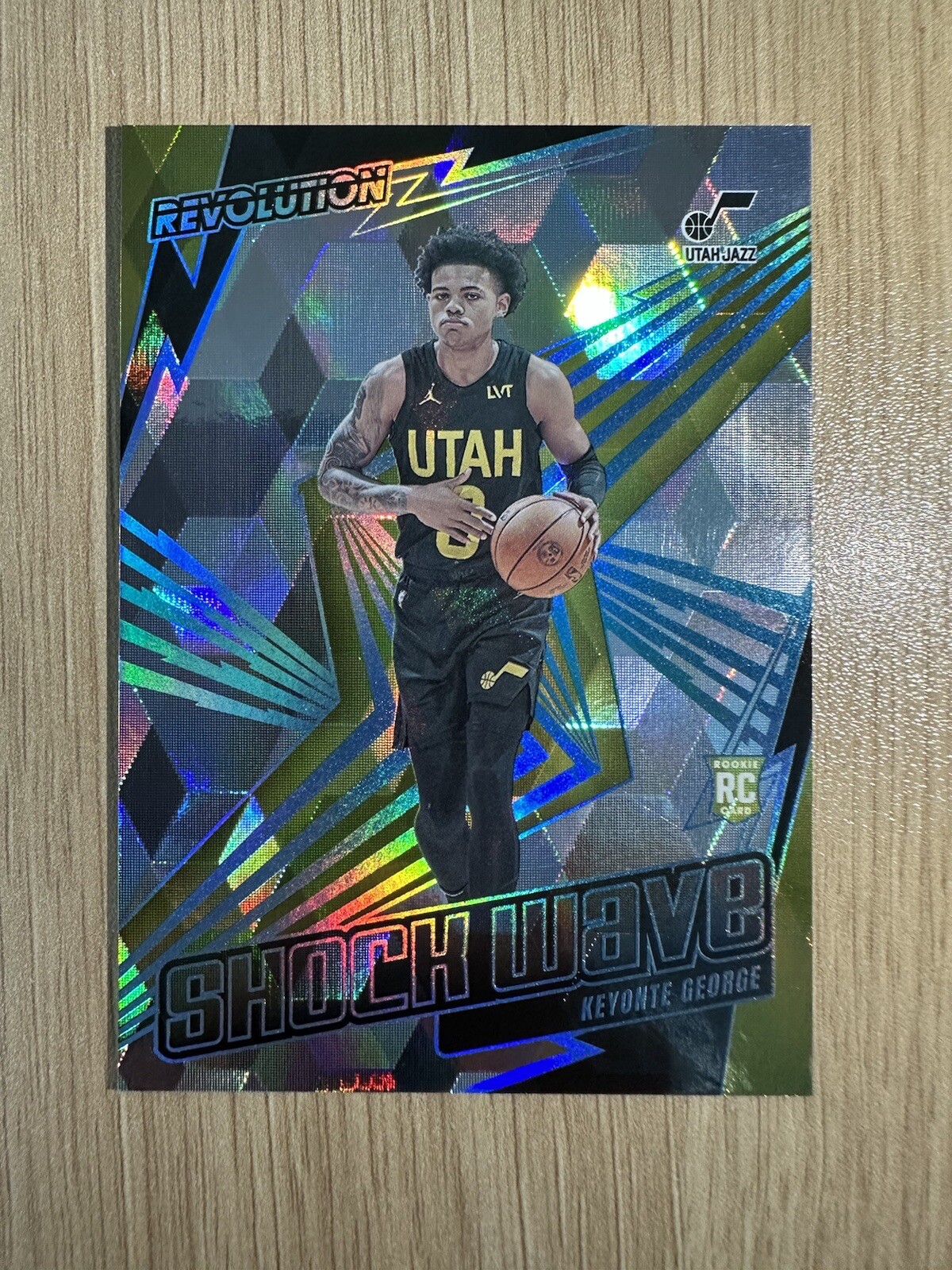 2023-24 Revolution Shock Wave Keyonte George /50 Cubic RC #23 Utah Jazz