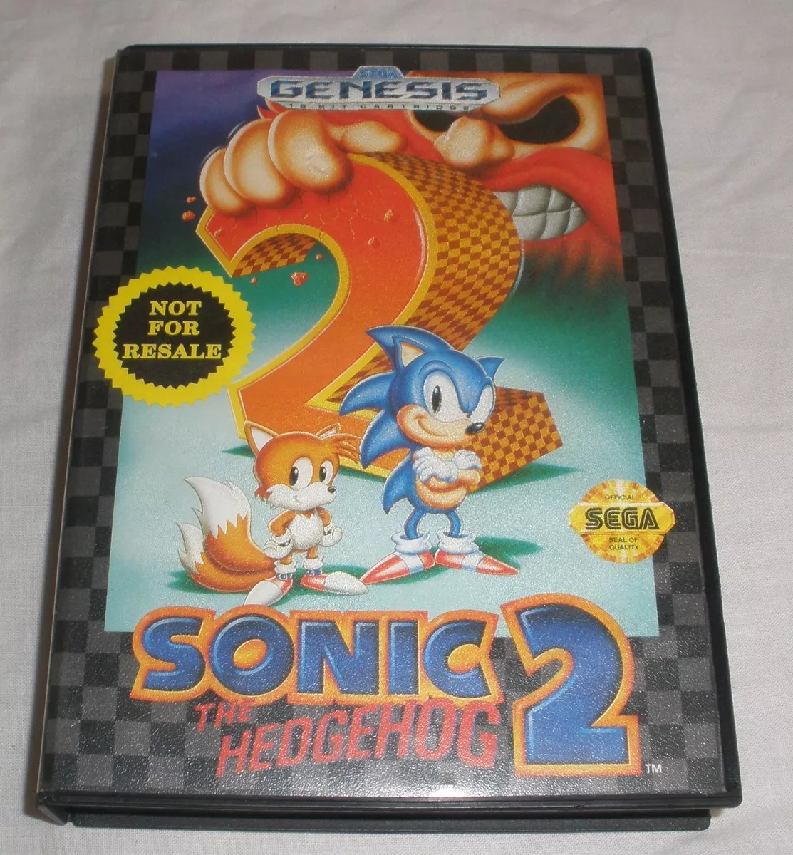 Sonic 2 Sega Genesis video game CIB nice condition