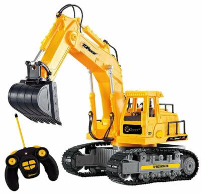 Top Race 7 Kanal voll funktionsfähiger Bagger Kinder RC Traktor mit Licht & Sound
