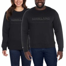 New Kirkland Unisex Logo Fleece Crewneck Sweatshirt for Men Womens Size NWT