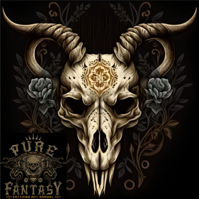 A Ram Skull Gothic Goth Heavy Metal Rock Mens Light Cotton T-Shirt