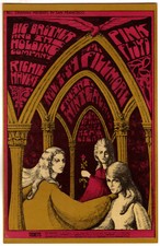 Pink FLoYd Big Brother BG91 BiLL Graham FiLLmore 1967 PoStcard