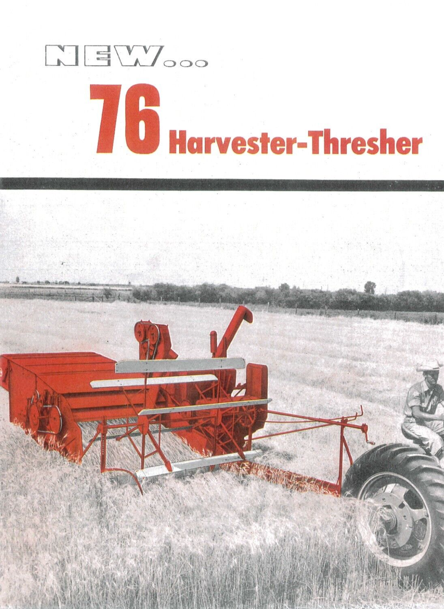 IH International No. 76 Harvester Thresher Pull Type PTO Small