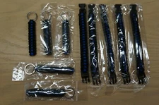 Paracord Bracelet And Keychain Lot