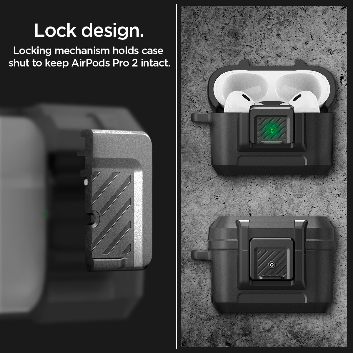 Airpods Pro 2nd Generation Case | Spigen [Lock Fit] Shockproof