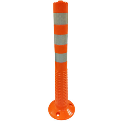 Parking Safety Traffic Spring Posts - Orange & Red Options - Electriduct