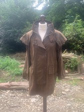 Vintage Driza Bone Australia Waterproof Womens Brown Short Wax Coat Size Xs