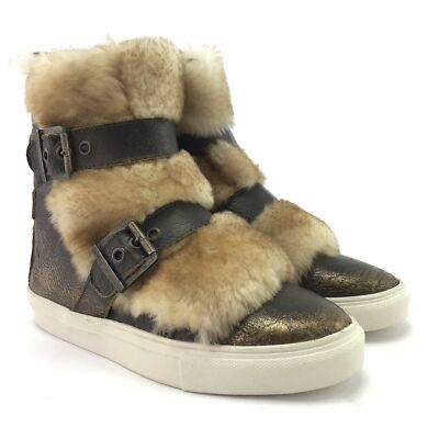 Luxe De Leon Women's Monterrey Bronze Leather Boots NWOB 6M Retail $229
