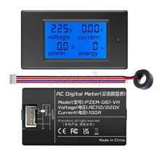 PZEM-021/061-VH Digital LCD Voltage Current Power Energy Meter AC80-260V 10/100A