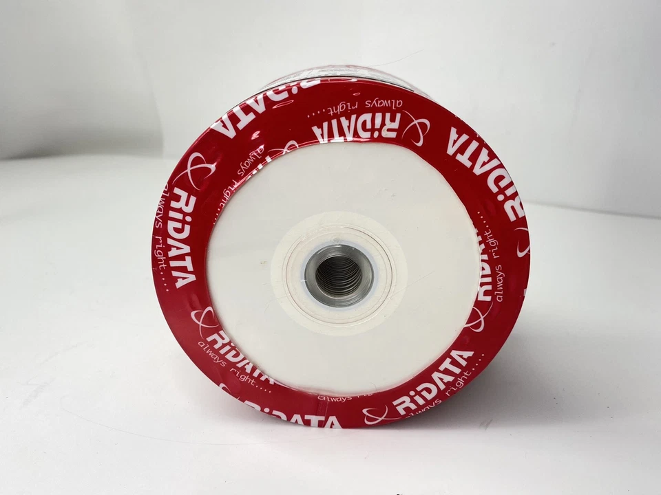 50 Pk Ridata Ritek 52X 80MIN 700MB Blank CD CDR Media White Inkjet Hub Printable - Image 3 of 4