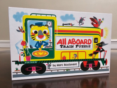 ALL ABOARD TRAIN PUZZLE By Marc Boutavant