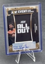 2024 Upper Deck AEW Black Diamond POWERHOUSE HOBBS AUTO LOGO PATCH #43/99 LPAO-3