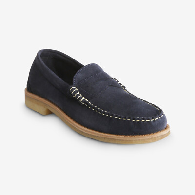 Allen Edmonds Suede Blue Loafers s-l400.jpg main image 3