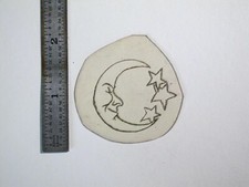 vtg 1960s 1970s Tattoo acetate stencil Sleeping Moon and Stars SKY2