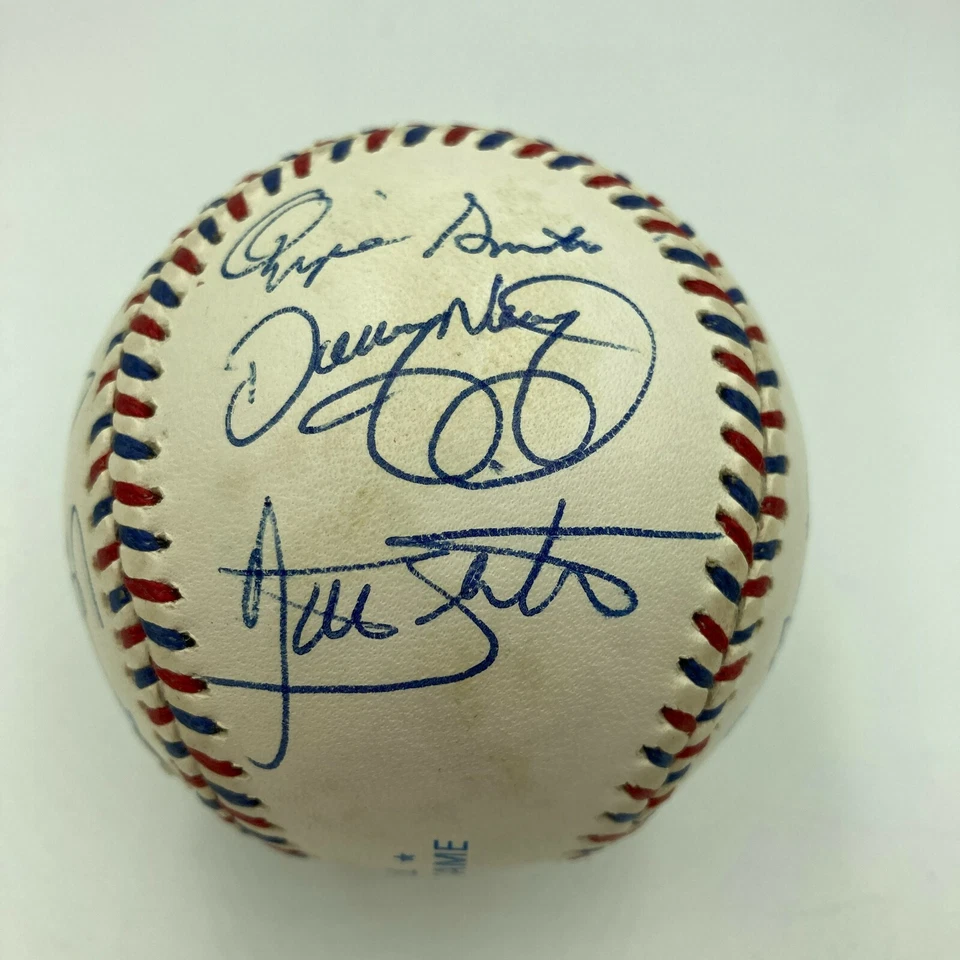 1995 All Star Game Team Béisbol Firmado Sammy Sosa Ozzie Smith Beckett Certificado de Autenticidad Foto 3 de 4