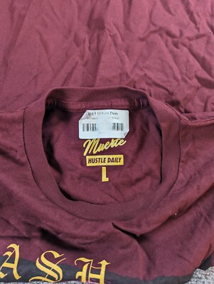 Muerte Hustle Daily T Shirt Mens L Maroon Cash Get Money | eBay