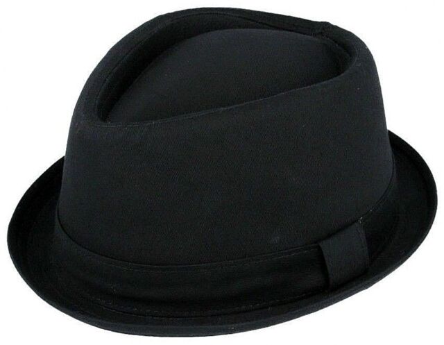 100 Baumwolle Hut Filzhut Diamant Pork Pie Fedora Gangster Schwarz Damen Herren Ebay